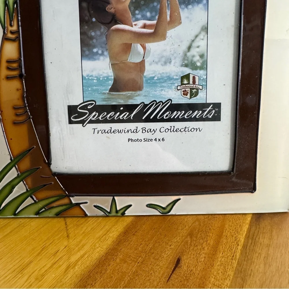 Tradewind Bay Collection Palm‎ tree Stainglass picture frame
